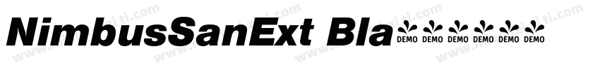 NimbusSanExt Bla字体转换